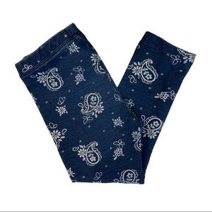 Gymboree Navy Paisley Print Legging 
Size: 2T